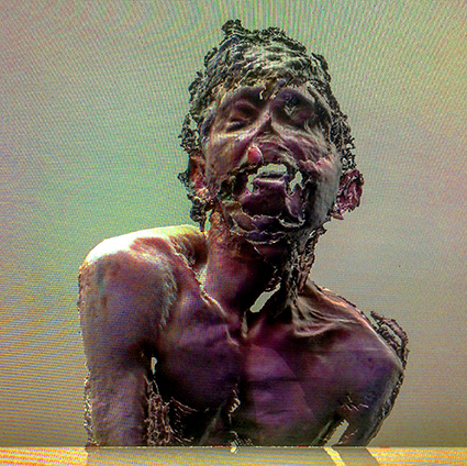 Interrupted 3D scan by artist Paul Coombs